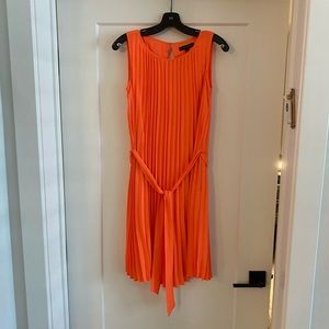 Orange Dress with Pockets